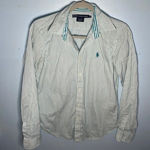 Ralph Lauren blue pinstripe button down